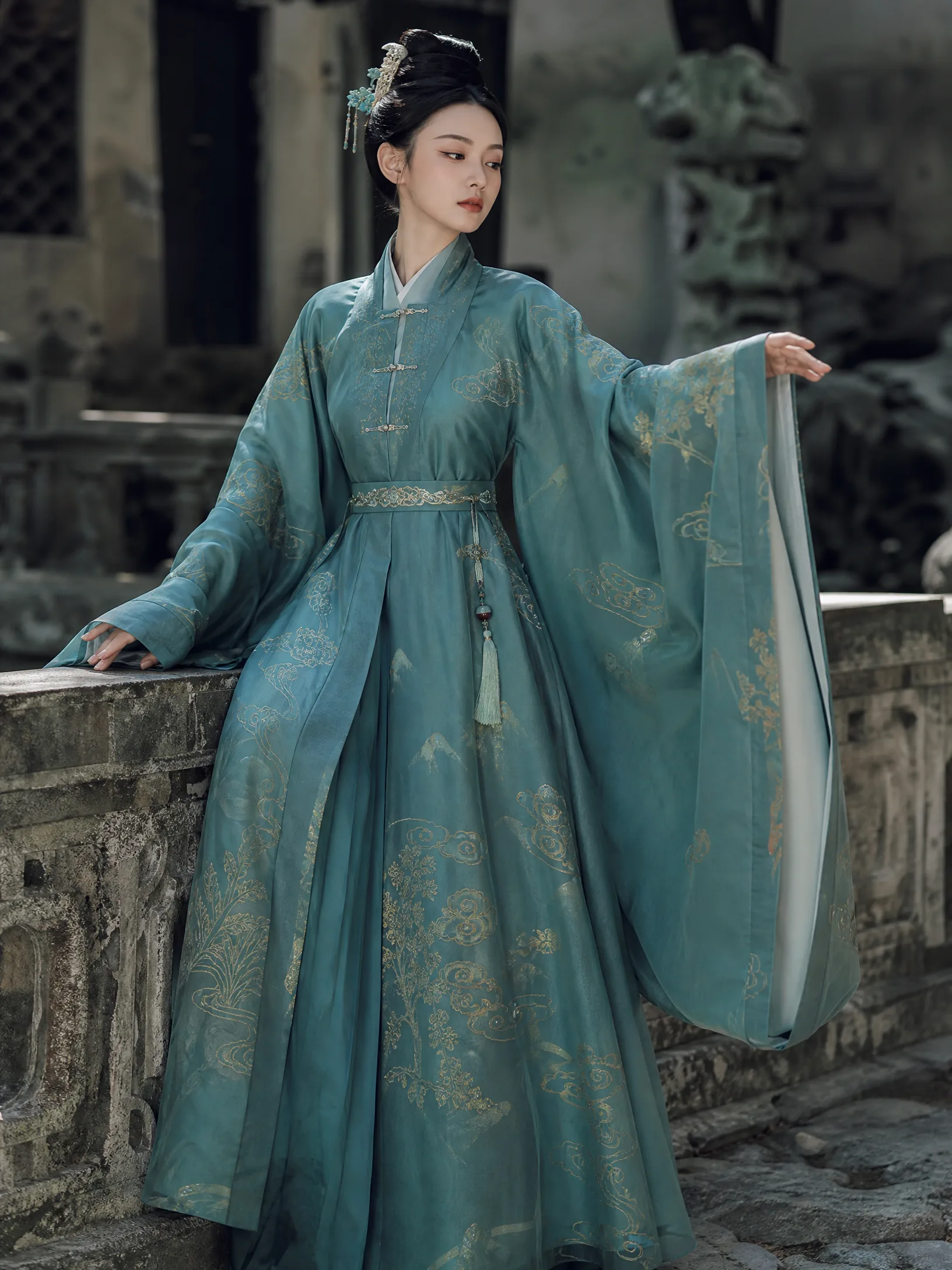 天青明制汉服